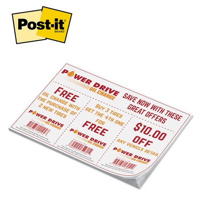 Custom Printed Post-it® Notes (6"x8") 50 Sheets